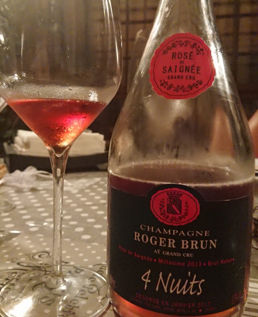 champagne Roger Brun 4 nuits rosè